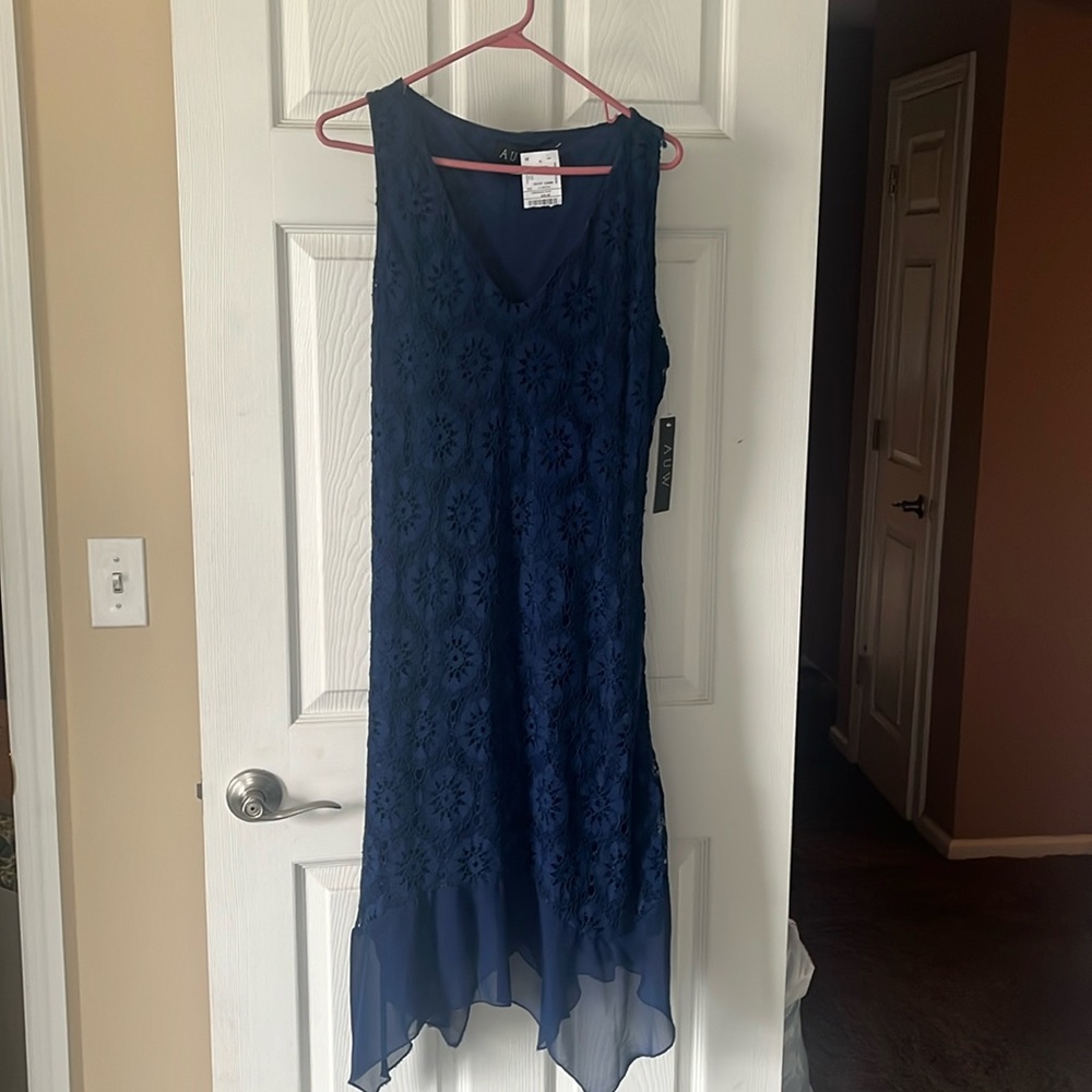 Women’s Size 12 Brand new with tags Navy Blue Lace Dress